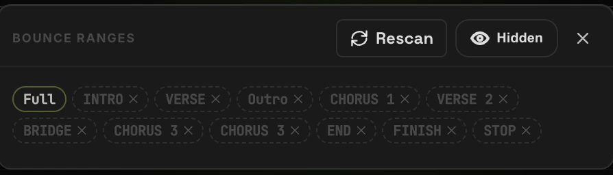 EasyBounce bounce ranges