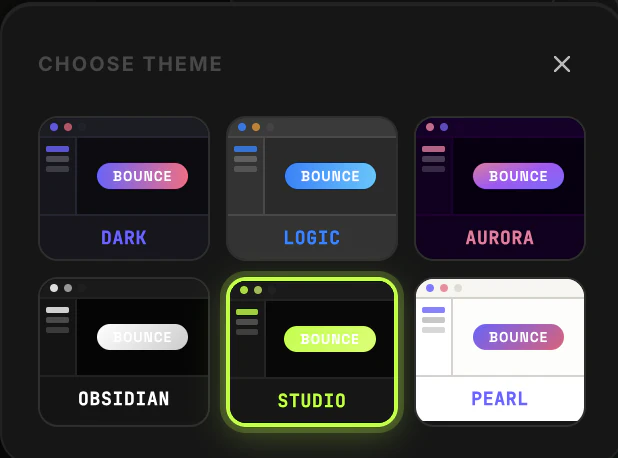 EasyBounce theme picker